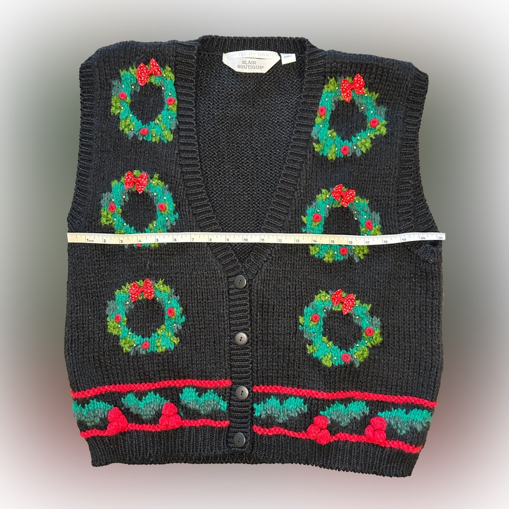Blair Boutique Holiday Sweater Vest NWT - Picture 3 of 5